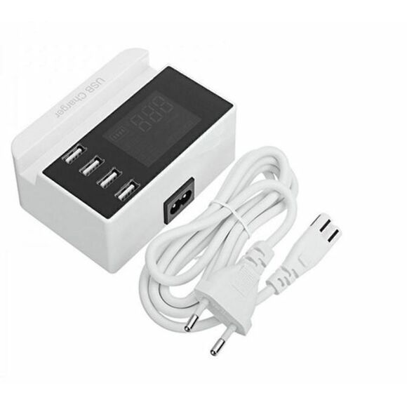 Tobo 4 USB Port Adapter LCD Display with 4 USB Port 18W 3.5AMP Universal Charger - Picture 3 of 5